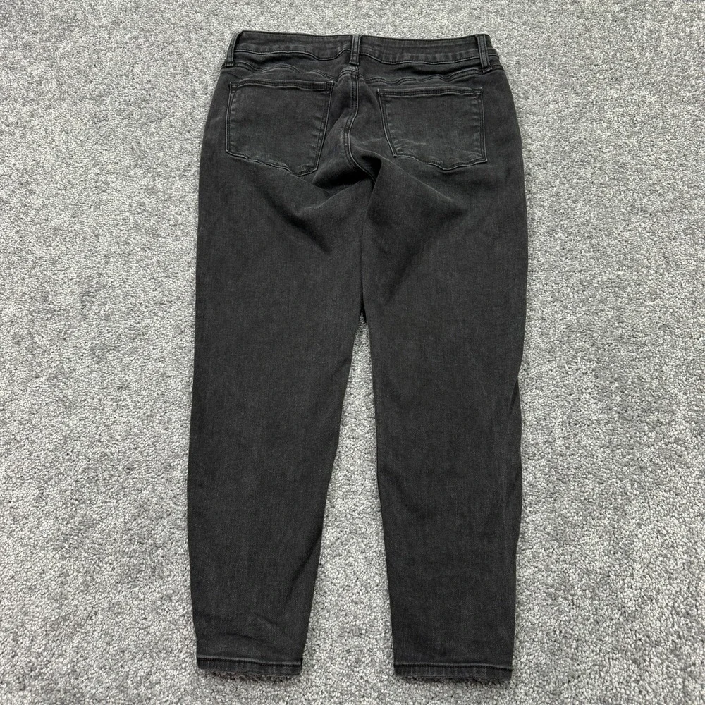 Silver Jeans Womens 31x25 Black Avery Skinny Crop Medium Wash Denim Stretch City - Picture 2 of 8